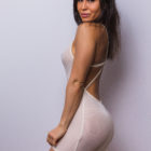 VIP White 5856 Dress Side L